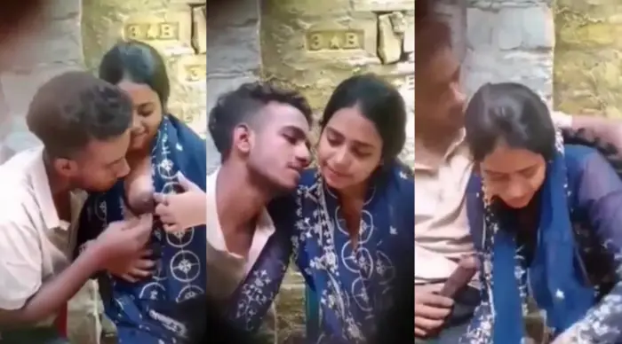 Cute Lovers Outdoor Boob Sucking & Giving Blowjob Viral Video