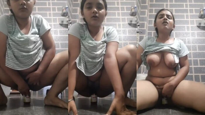 Desi Horny Bitch Putting Bottle Inside Her Pussy HD Video Sex